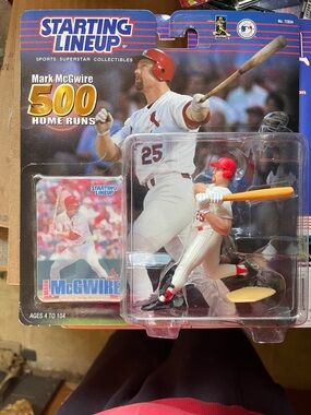 Mark McGwire Baseball Action Figure - White & Red